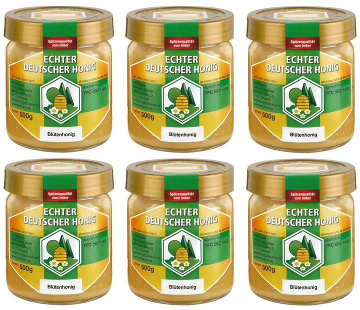 6 Gläser Honig